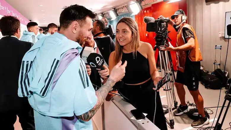 "Si te miro porque te miro": el irónico comentario de Messi a una periodista argentina con quien se la vinculó