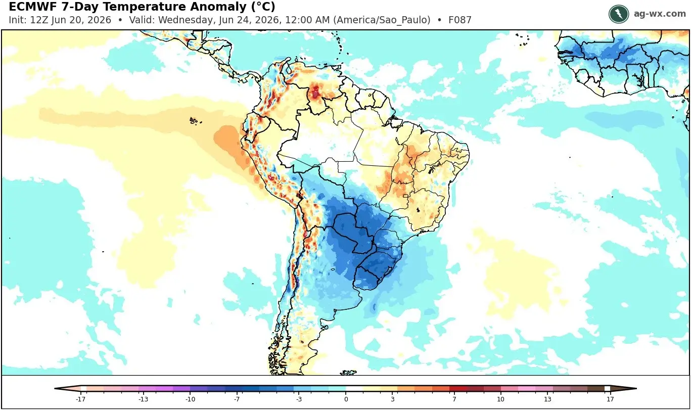 Meteorólogos advierten por posible nieve en Uruguay en medio de la ola de frío polar extrema