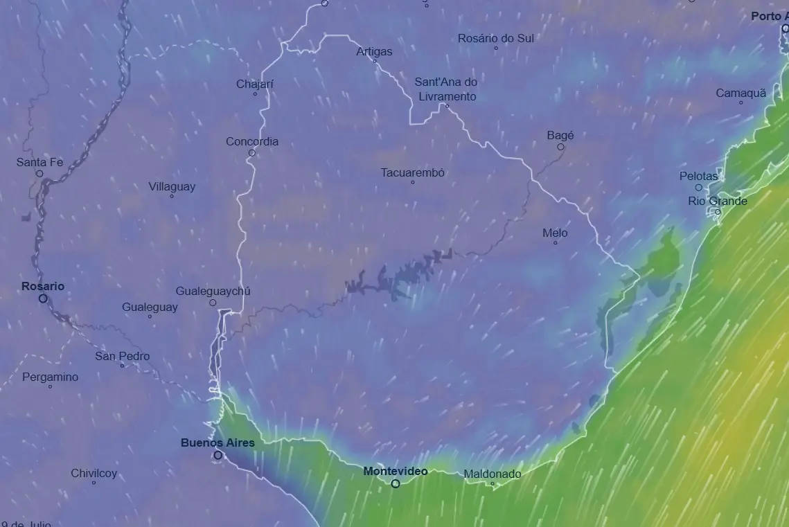 El impacto del anticiclón expandido sobre Uruguay: las heladas y las bajas temperaturas de esta semana