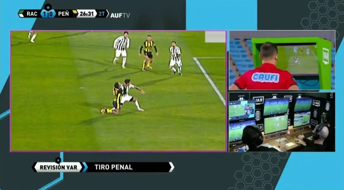 El fuerte reclamo del vicepresidente de Racing tras el penal sancionado para Peñarol: "Después lloran sistema"