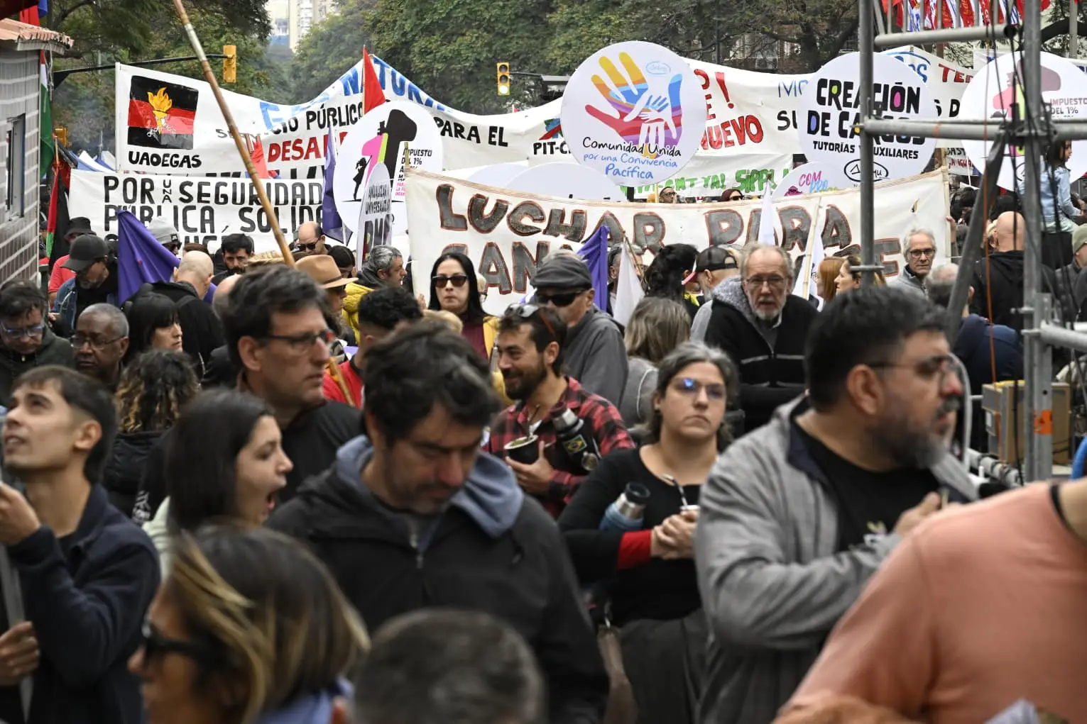 El Pit-Cnt para y se moviliza este miércoles: advierten "conflicto" si hay recortes tras Rendición de Cuentas