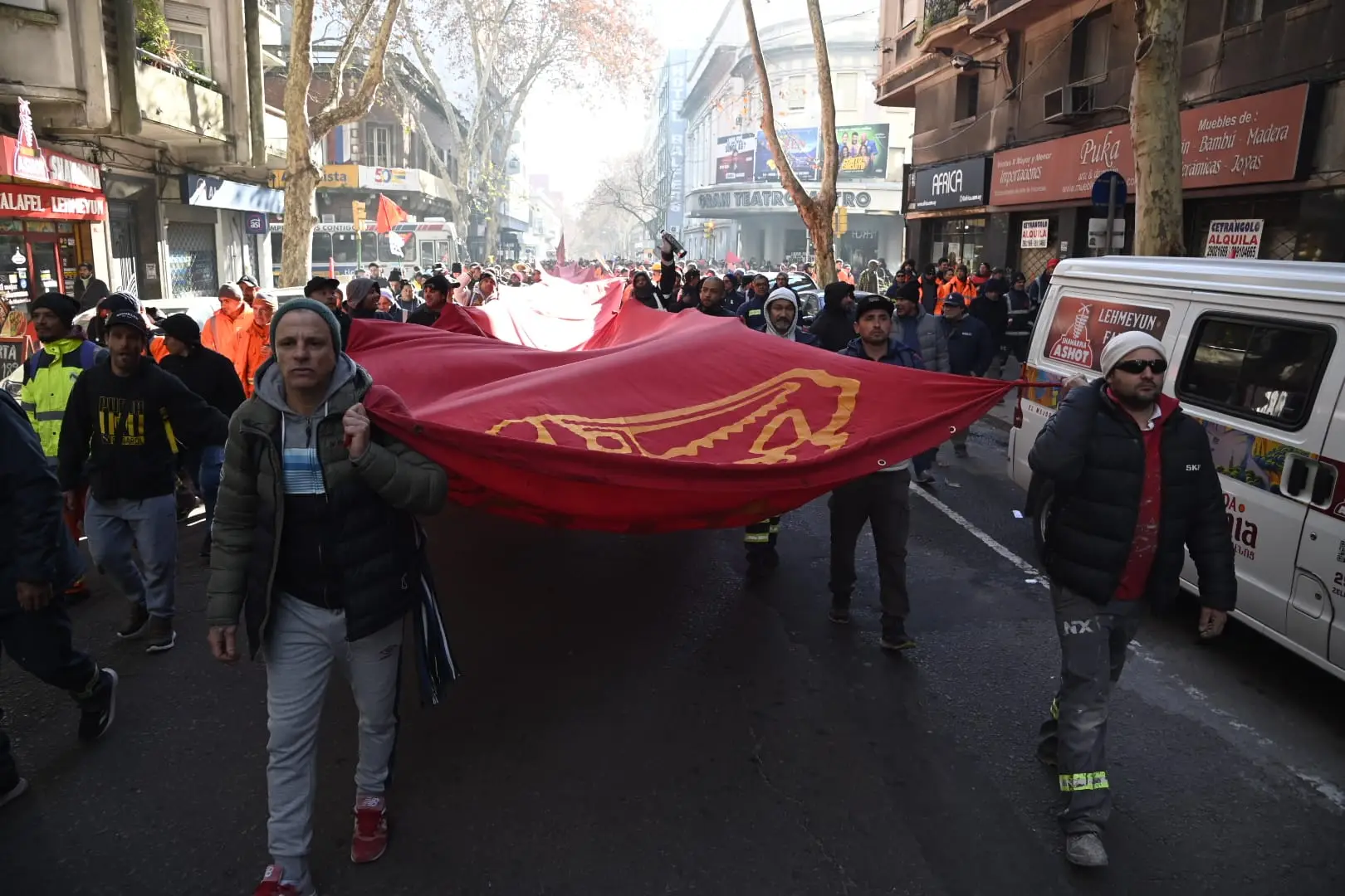 Paro y movilización del Sunca en reclamo por el estancamiento en la negociación colectiva