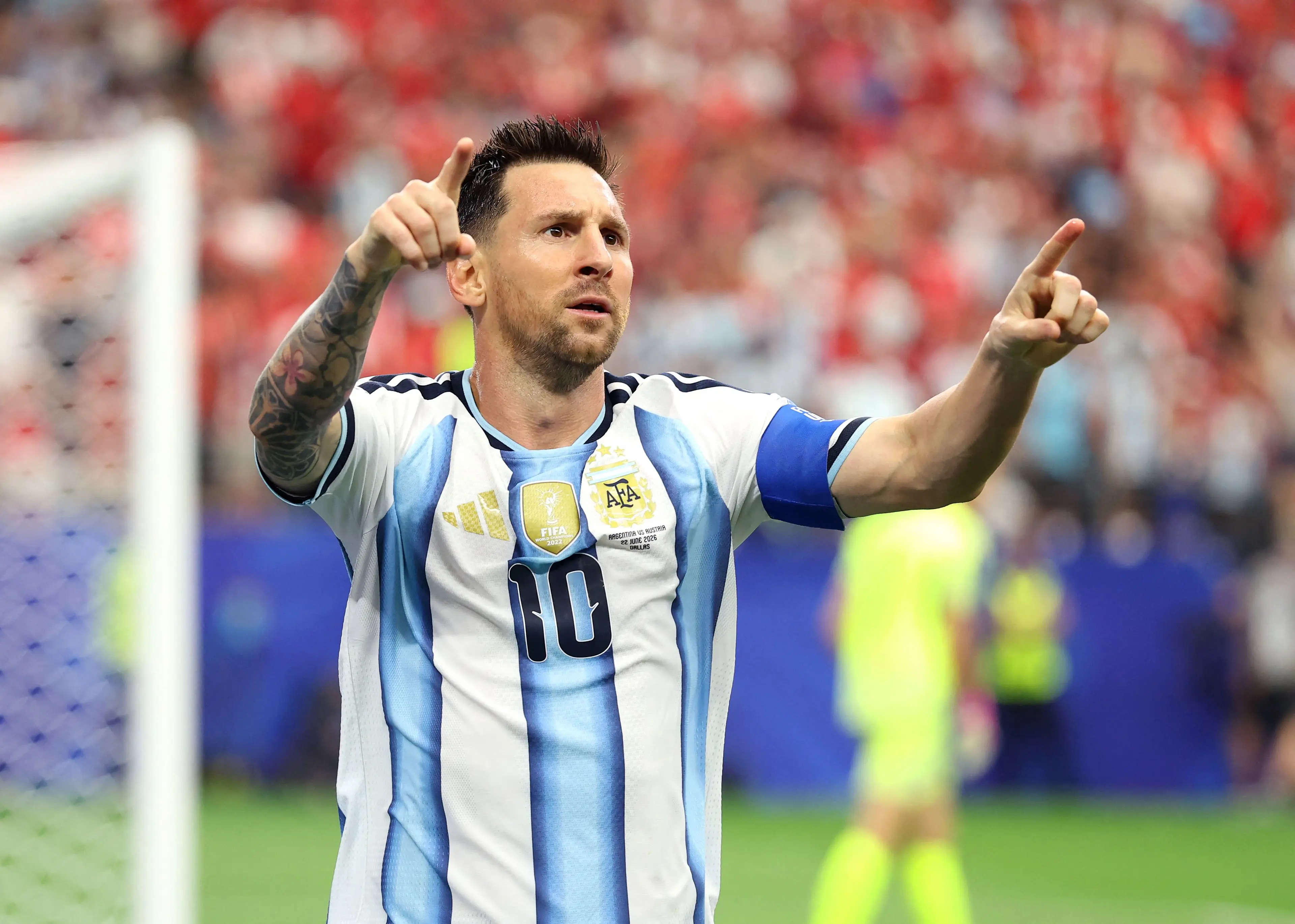 Lionel Messi anotó frente a Austria y se convirtió en el máximo goleador en la historia de la Copa del Mundo