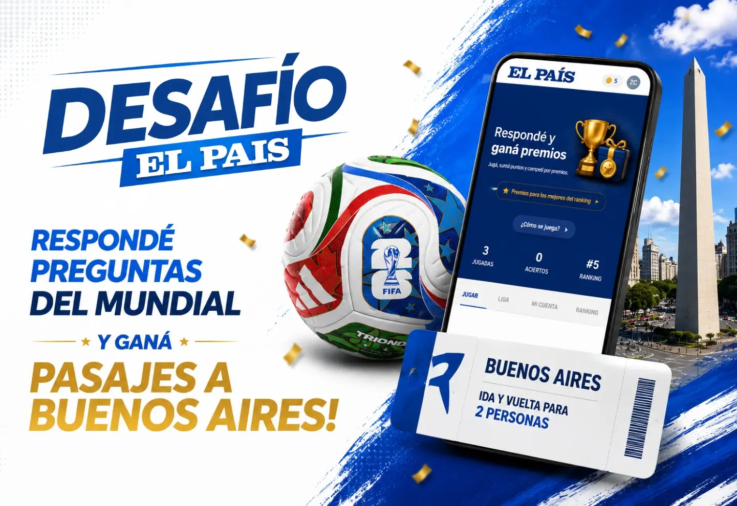 Desafío El País: el nuevo juego para poner a prueba tus conocimientos sobre el Mundial y competir por premios