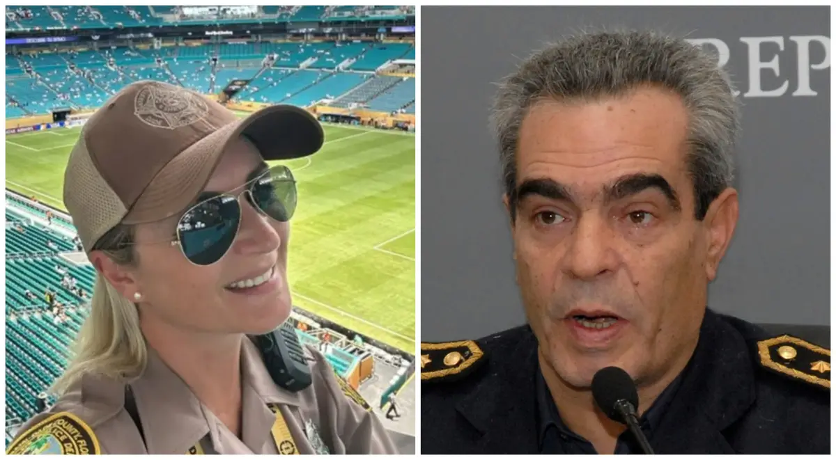 De raza: la policía que fue viral en partido de Uruguay es hija de un connotado exjerarca