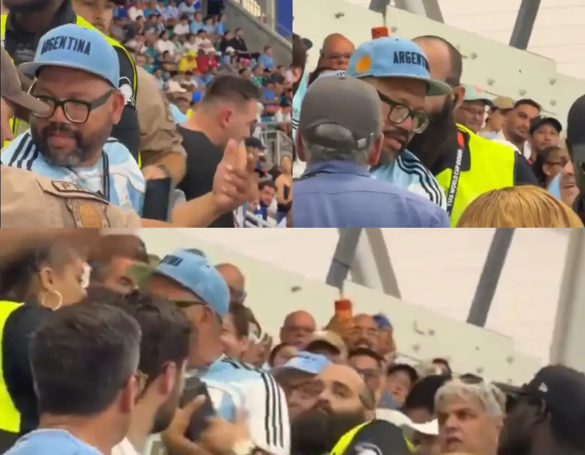 Mundial 2026: hincha argentino fue a provocar a los uruguayos y terminó siendo echado