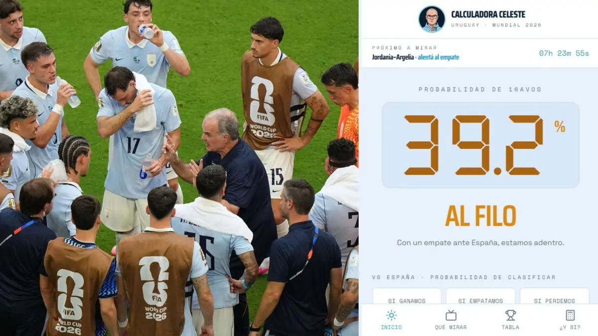 ¿Uruguay puede avanzar con 2 puntos? Crearon web que indica a quién alentar para lograrlo