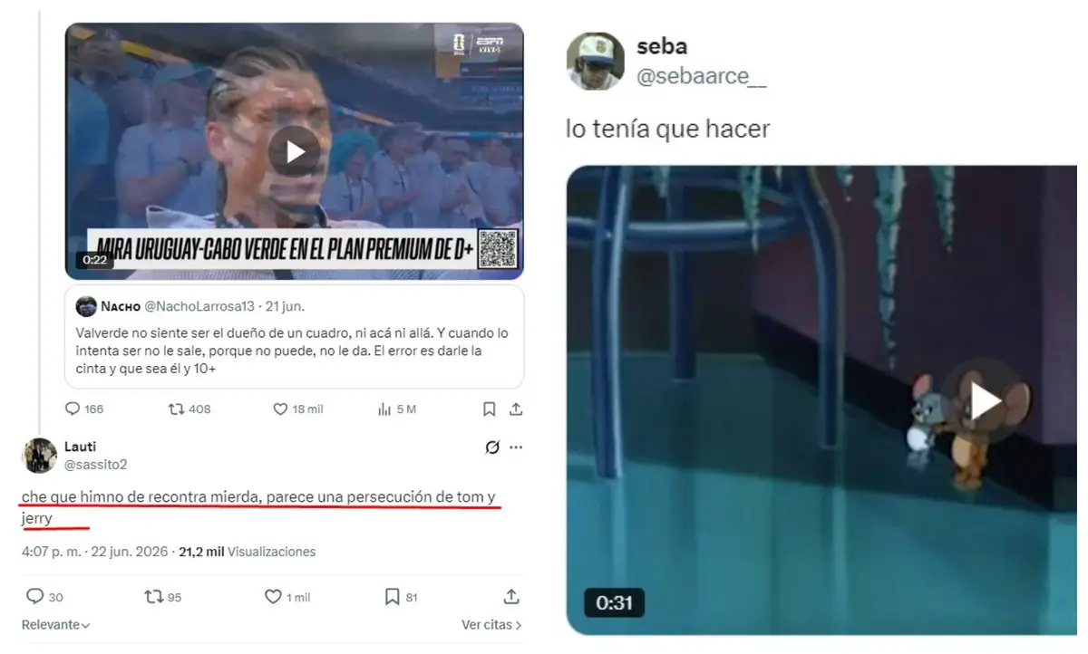 “Parece una persecución de Tom y Jerry”: crítica al himno uruguayo mutó en video viral