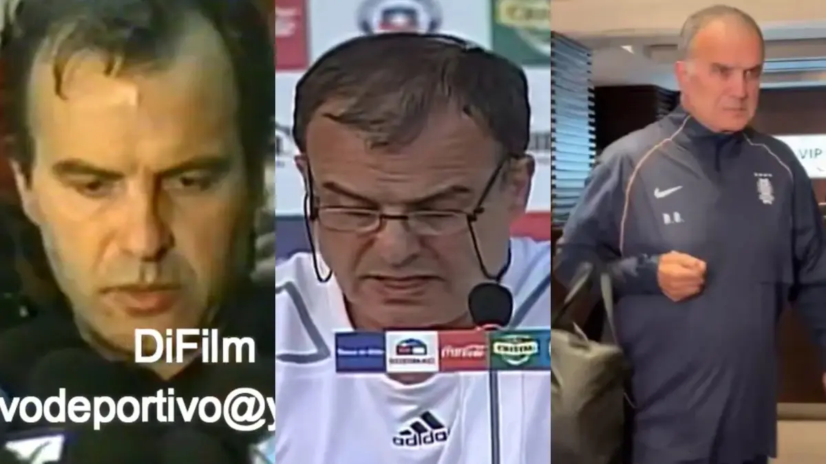 Las conferencias de Bielsa al dejar Chile y Argentina, y la que dio tras fracaso en 2002