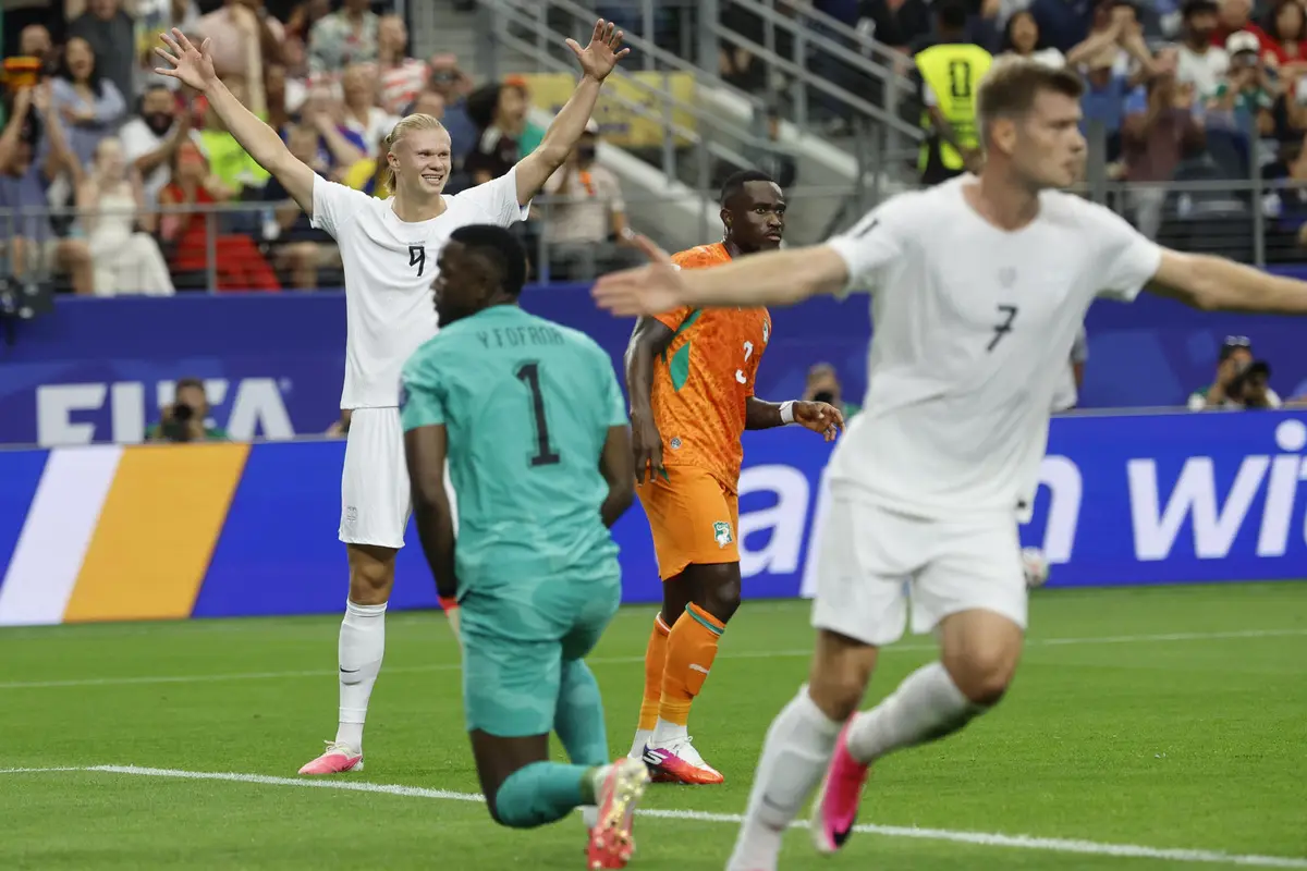 Mundial 2026: Noruega le ganó a Costa de Marfil 2-1 en Dallas y será rival de Brasil