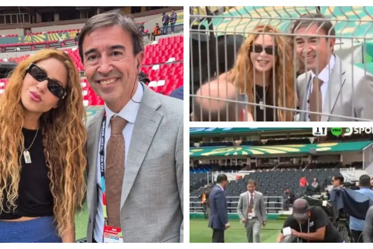 Marcelo Benedetto interrumpió móvil y caminó varios metros por ansiada foto con Shakira
