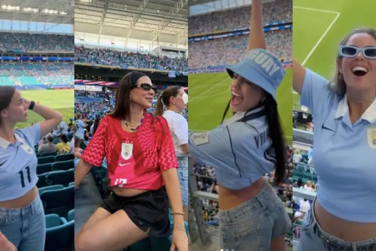 Emoción celeste en las tribunas: los looks de los famosos y las parejas de los jugadores