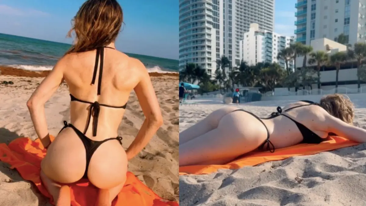 De espaldas al sol: el osado microbikini de Fátima Florez en sus vacaciones en Miami