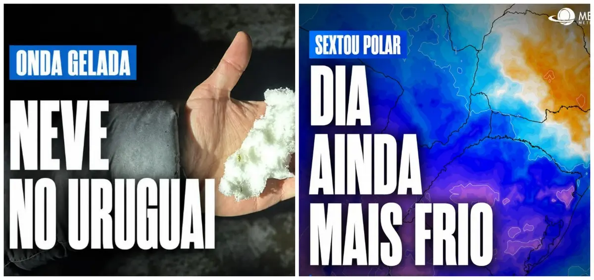 “Todavía más frío”: el anuncio de MetSul para “el día después” de la nieve y el graupel