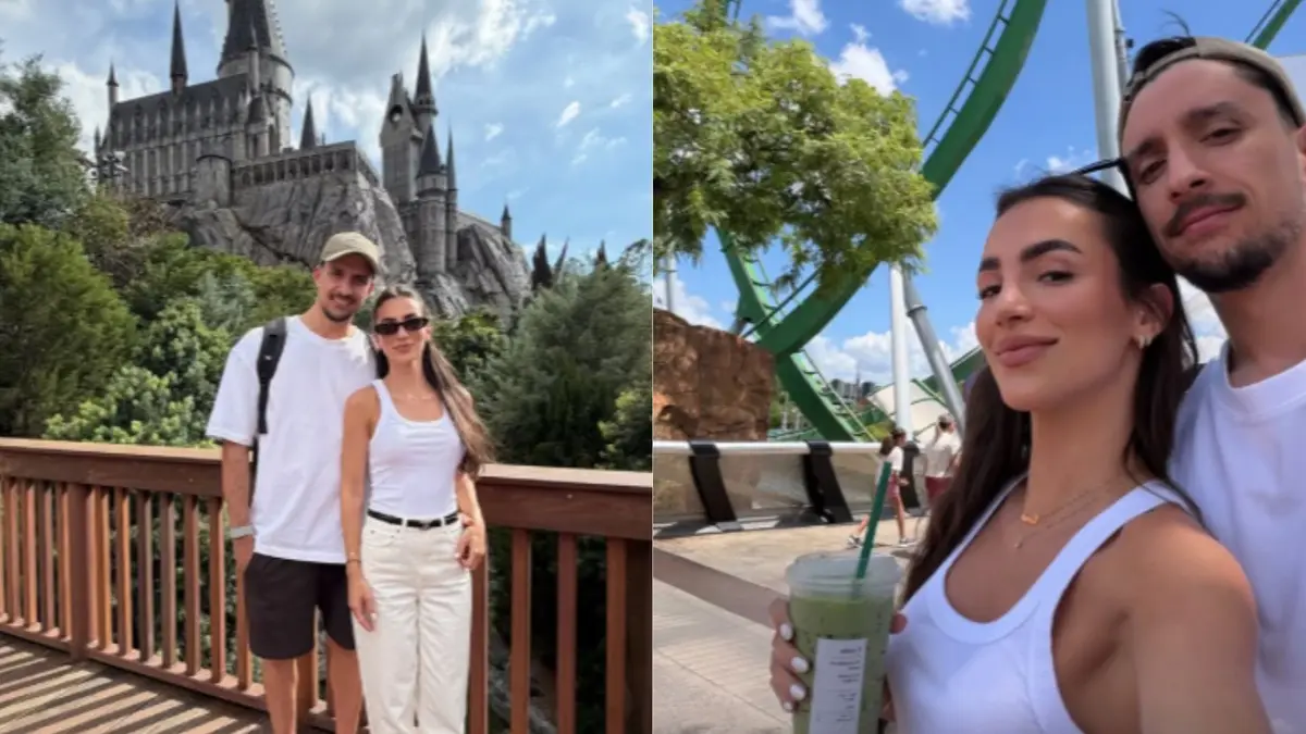Joaquín Piquerez y Camila Álvarez disfrutan de unas románticas vacaciones en Universal