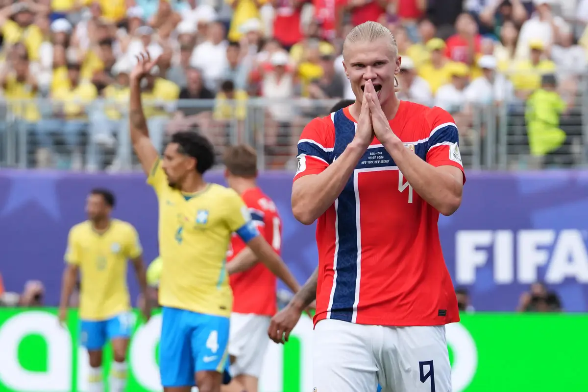 Mundial 2026: Noruega venció 2-1 a Brasil con doblete de Erling Haaland y lo eliminó
