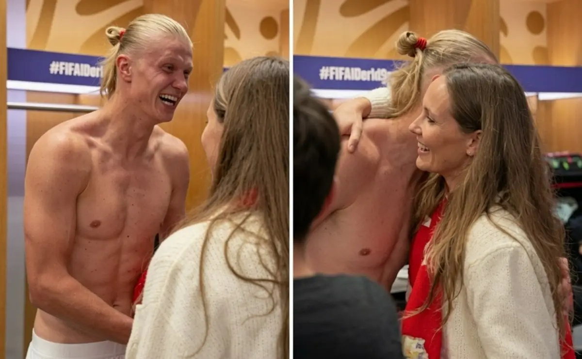 “En topless”: el abrazo de Haaland con la princesa de Noruega que rompió los protocolos