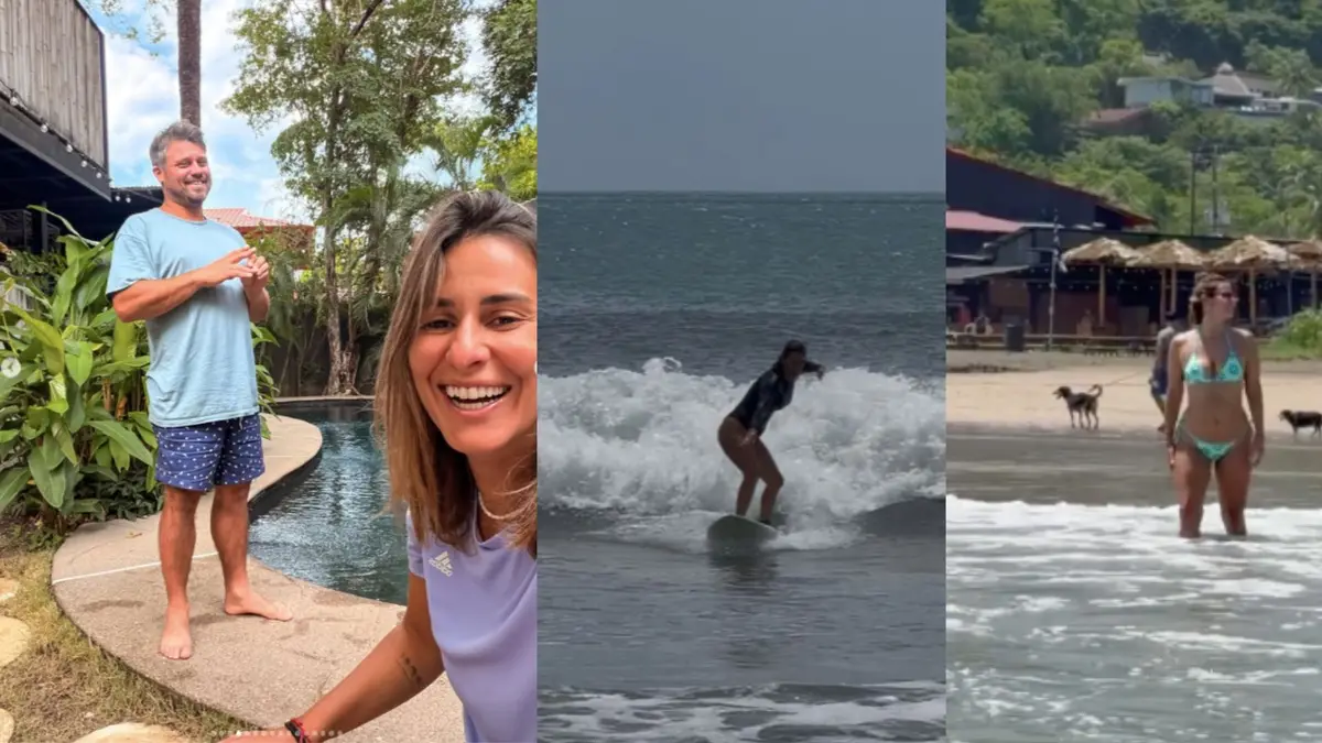 Surf, yoga y amor: las espectaculares vacaciones de Viviana Ruggiero en Costa Rica