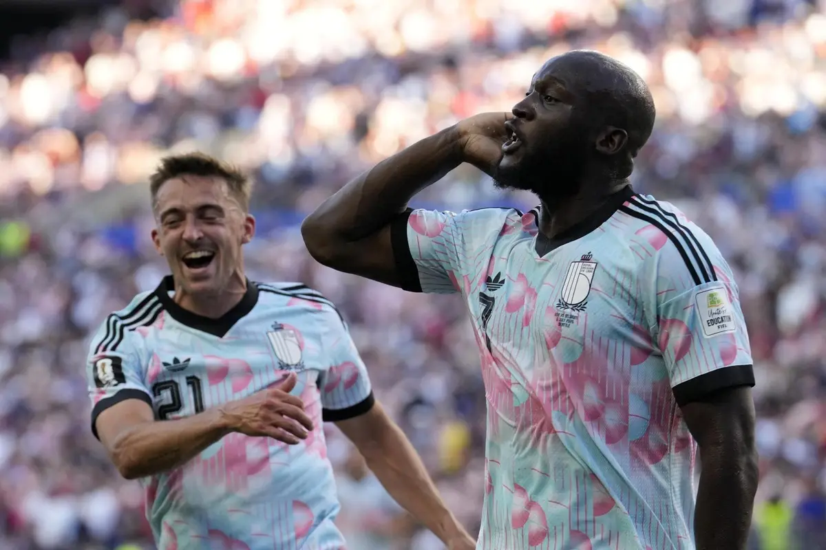 Mundial 2026: el festejo de los belgas, con Lukaku a la cabeza, dedicado a Trump