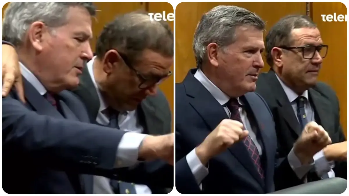 Da Silva y Bordaberry imitaron el “remo vikingo” en el Parlamento y se volvieron virales
