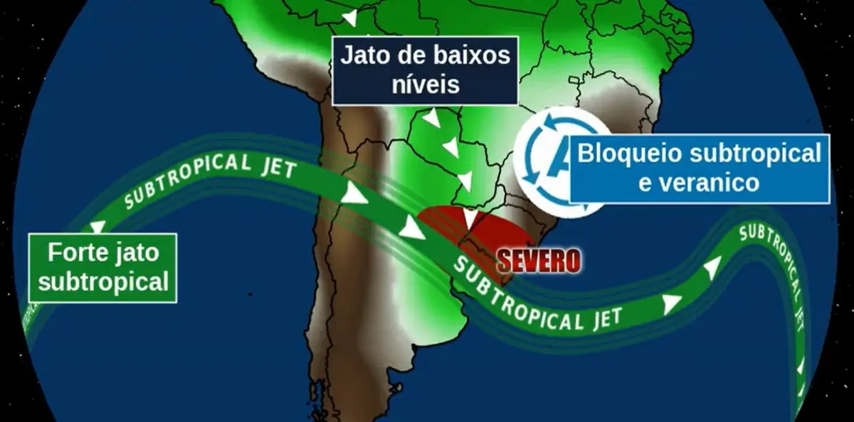“Severo”: meteorólogo brasileño sitúa a Uruguay en “punto de choque” de dos fenómenos