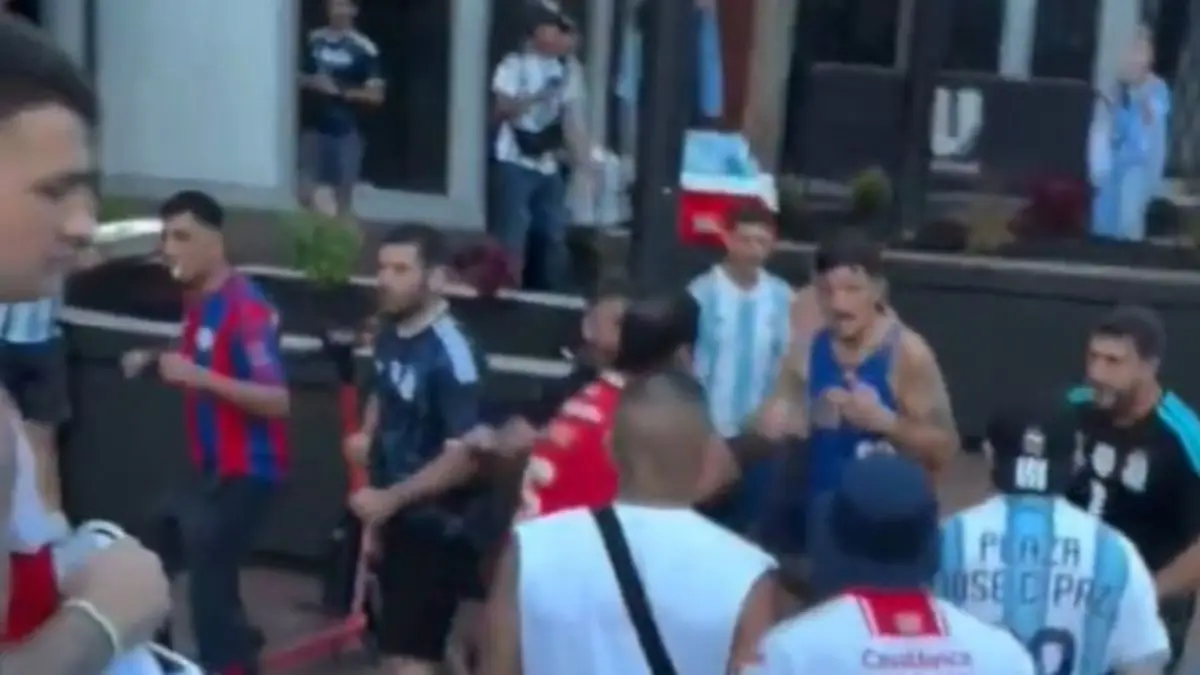 Barras de San Lorenzo y Huracán a trompada limpia en Atlanta en la antesala de la semifinal del Mundial 2026 entre Argentina e Inglaterra