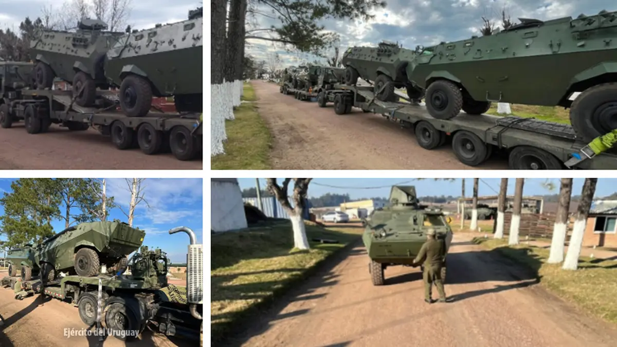 El Ejército entrega cuatro vehículos blindados Cóndor para reforzar operativos de la Policía en Montevideo
