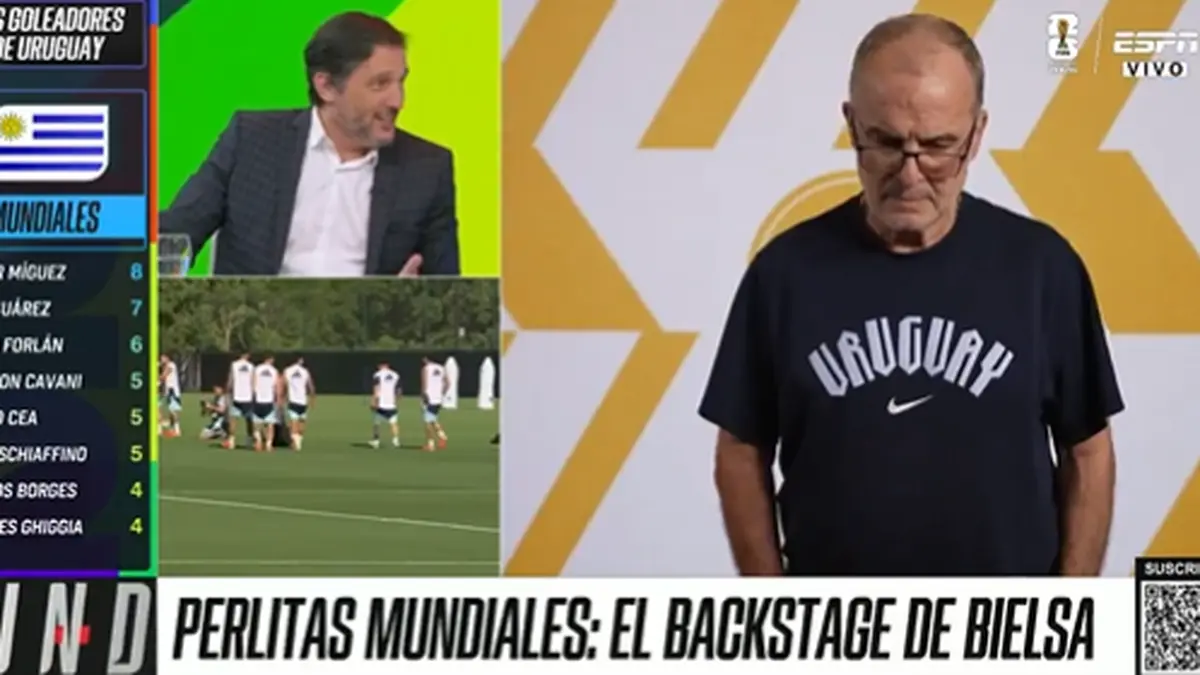 Las bromas y burlas de periodistas argentinos a Marcelo Bielsa por su participación en el media day de la selección uruguaya; mirá el video