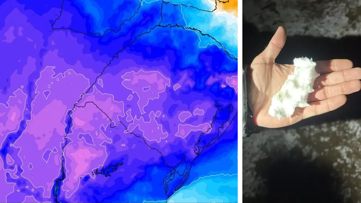 El aire polar dejó nieve, granizo y lluvia helada en Uruguay: qué pasó y qué puede ocurrir en las próximas horas, según Metsul