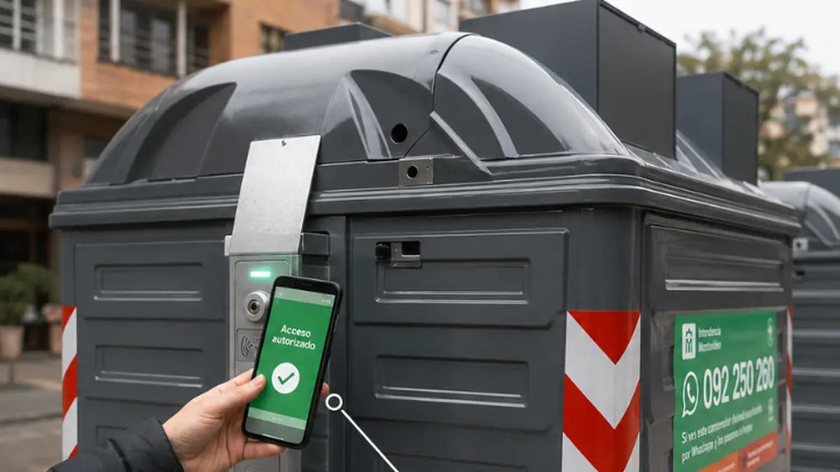 Montevideo probará contenedores con “llave digital”: solo podrán abrirlos vecinos autorizados, anunció Herou