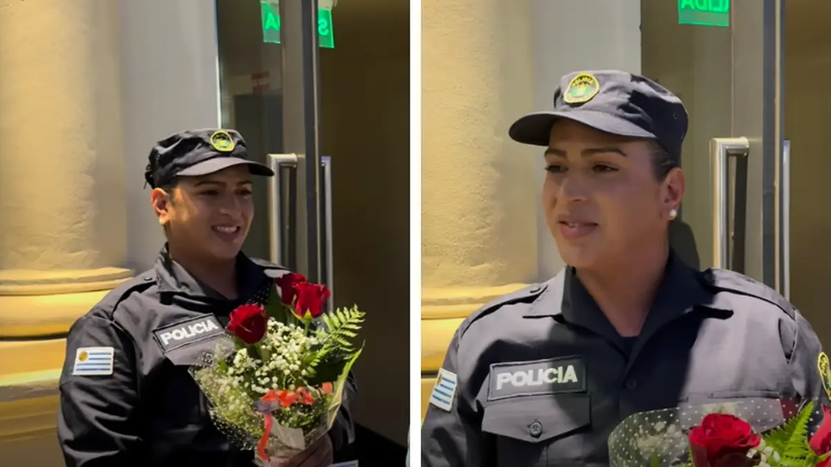 Florencia Olivera hizo historia como la primera mujer trans en convertirse en agente de la Policía desde su fundación hace casi 200 años