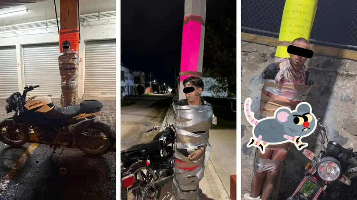 Investigan al “Batman mexicano”, un misterioso vigilante que captura a presuntos ladrones y los ata a columnas
