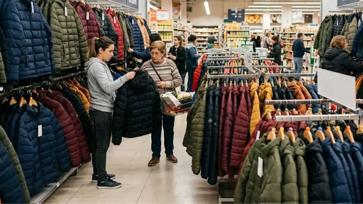 Un supermercado ofrece hasta 75% de descuento en camperas, abrigos y ropa de invierno