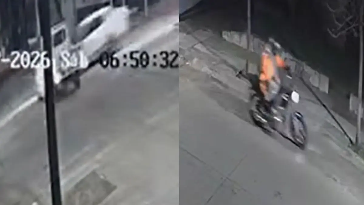 Video de un accidente de tránsito en Salto se volvió viral por la reacción de un testigo