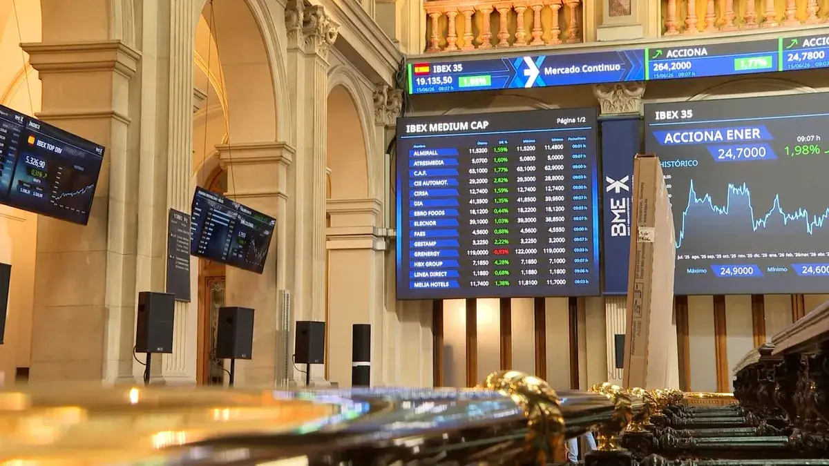 El Ibex 35 rompe récords absolutos y supera los 19.100 puntos ante el acuerdo de paz entre EEUU e Irán