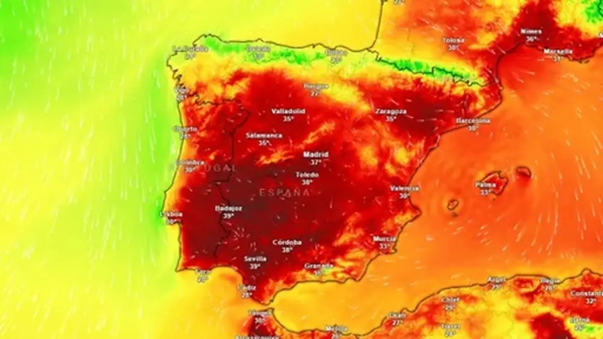 Un domo de calor pone a España en alerta roja y eleva los termómetros por encima de los 40ºC