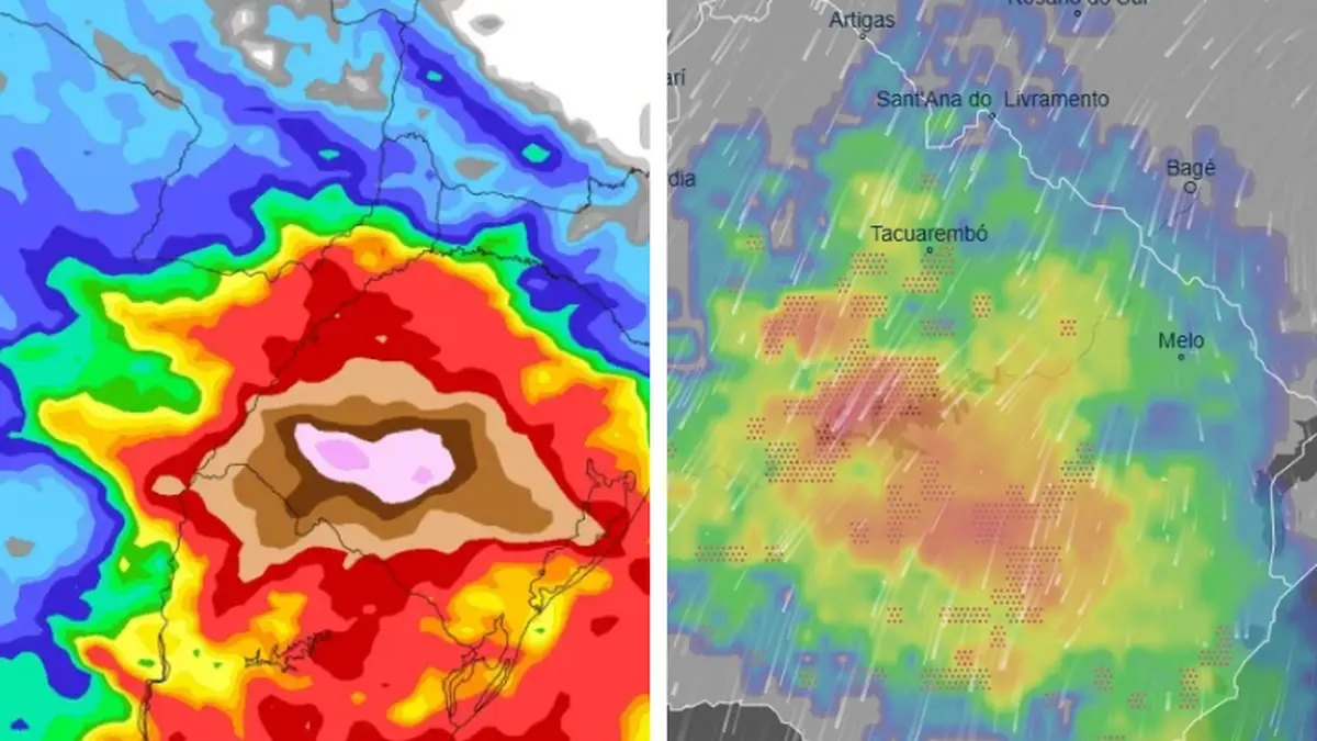 Dos potentes ríos atmosféricos golpearán a la región: qué son y cómo afectarán a Uruguay, según Inumet y Metsul