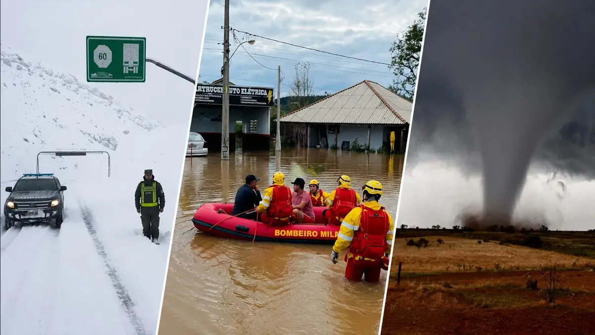 Metsul advierte por “caos atmosférico” con lluvias torrenciales, tormentas e incluso tornados: qué puede pasar en Uruguay