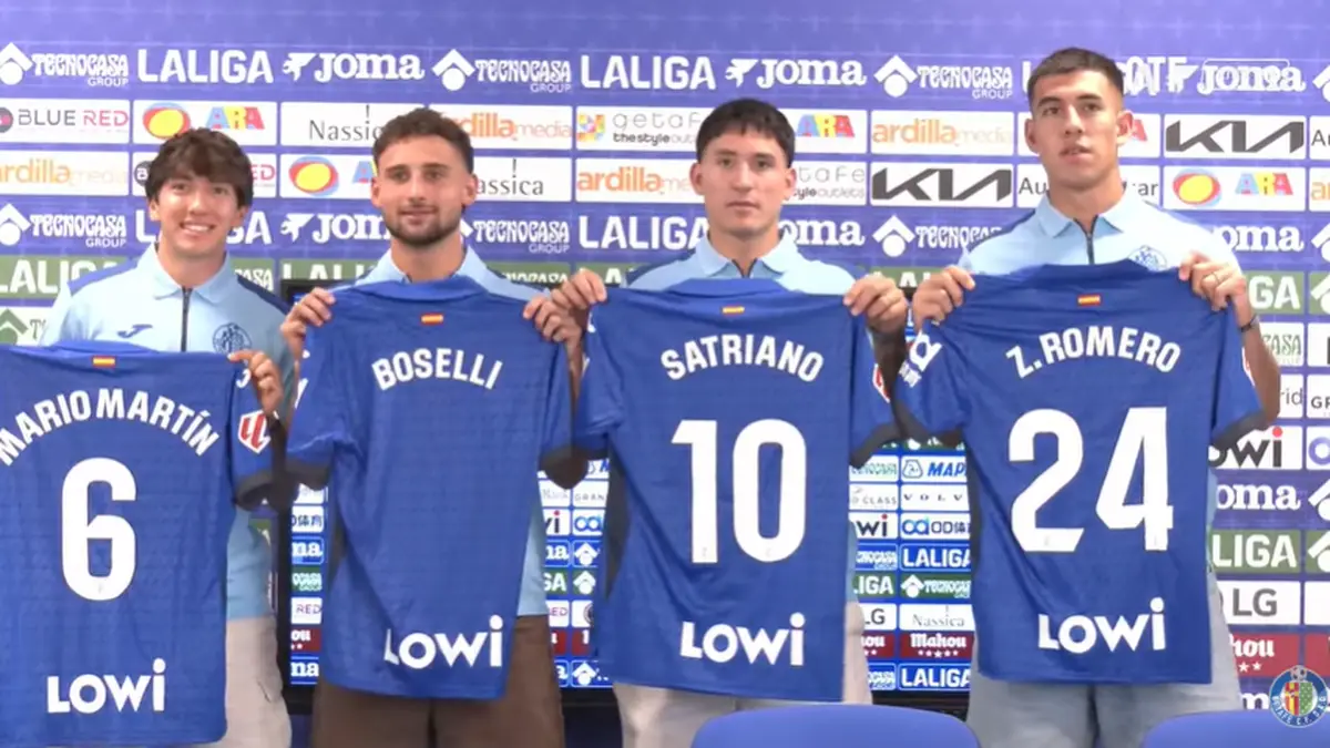 Los uruguayos Martín Satriano y Sebastián Boselli fueron presentados oficialmente en Getafe, que hizo uso de la opción de compra de sus fichas