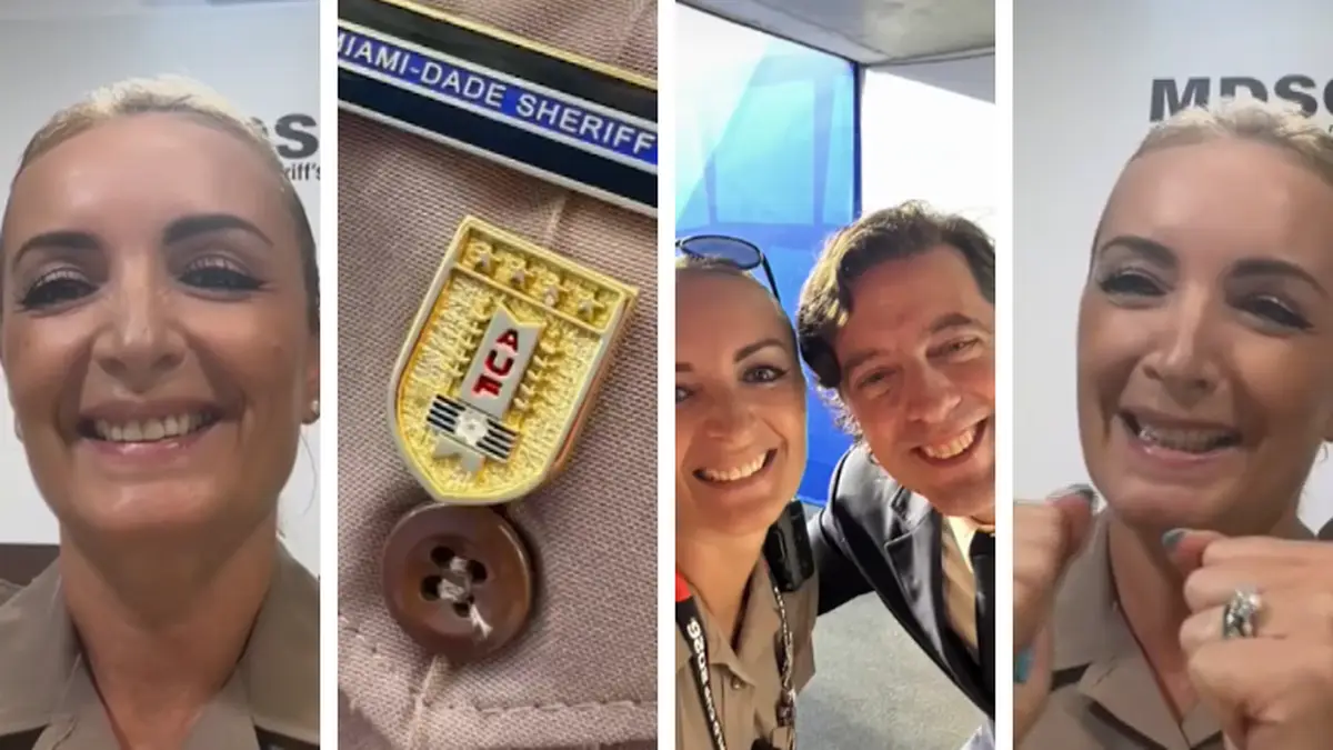 Quién es Silvia Nadal, la sheriff uruguaya que emocionó al Mundial cantando “Cielo de un solo color” y se volvió viral