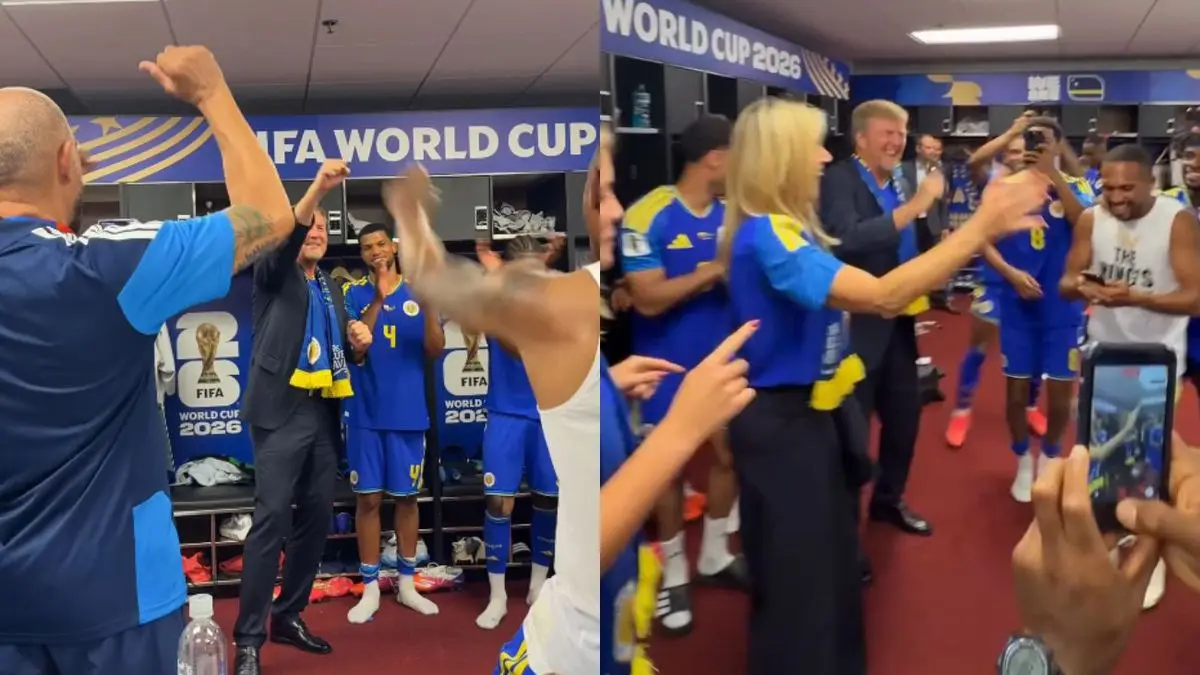 Los reyes de Países Bajos celebran bailando el primer punto mundialista de Curazao, que compartió el video
