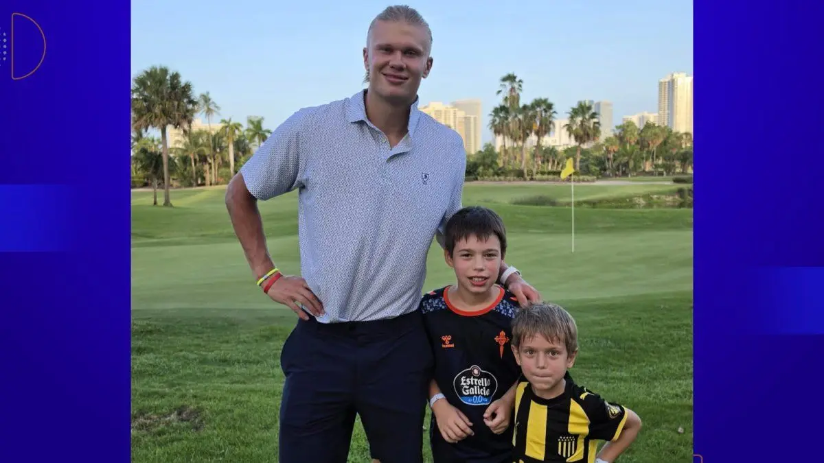 La historia de cómo dos hermanos uruguayos lograron la foto con Erling Haaland en pleno Mundial