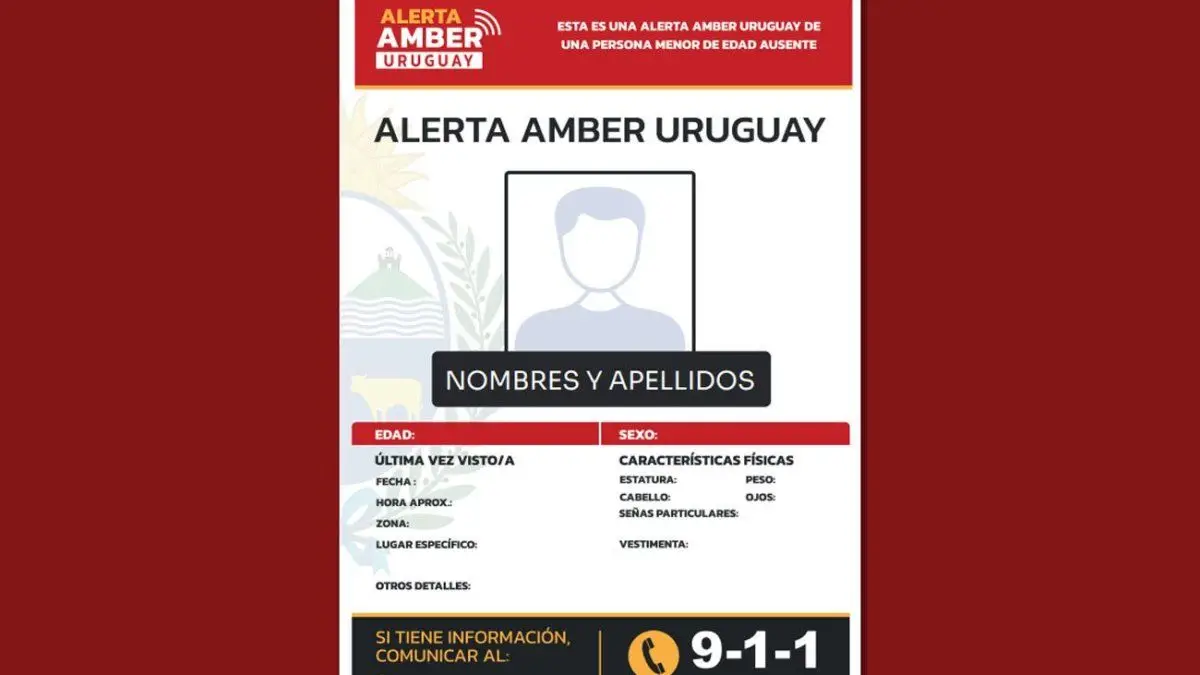 Las claves de la Alerta Amber Uruguay: cómo funcionará el sistema para buscar a niños y adolescentes desaparecidos