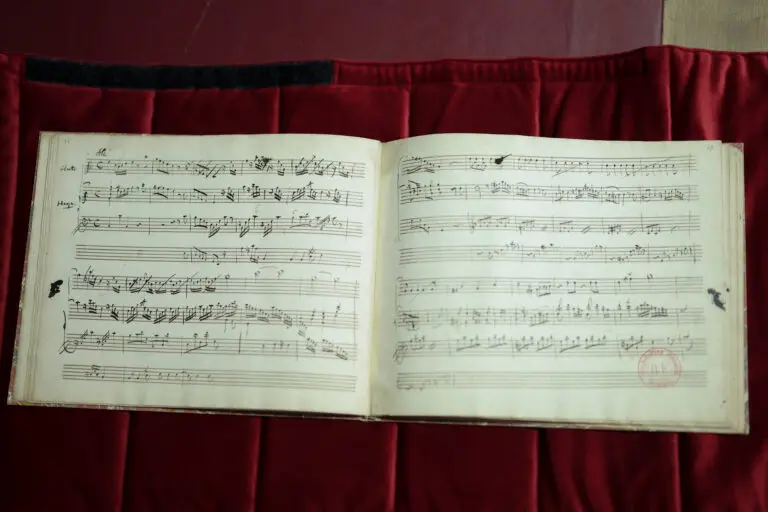Hallaron en París un manuscrito inédito de Mozart; incluye siete piezas para arpa y flauta