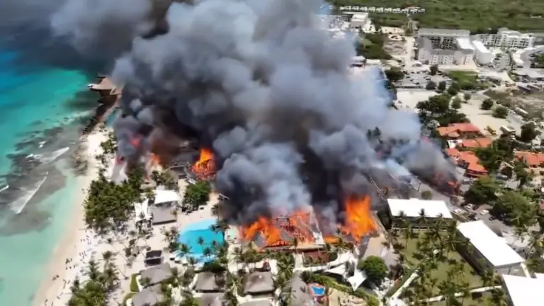 Murió una turista italiana tras incendio en un hotel de República Dominicana; casi 1700 huéspedes fueron evacuados