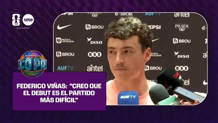 Federico Viñas: 'Creo que el debut es el partido más difícil'.