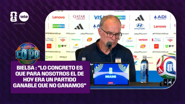 Marcelo Bielsa habló en conferencia de prensa: 'Lo concreto es que para nosotros el de hoy era un partido ganable que no ganamos'