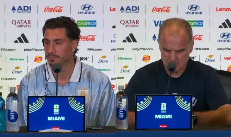 'Sabemos lo que llevamos en el pecho y lo que tenemos que hacer cuando salgamos a la cancha': hablaron Giménez y Bielsa a horas del debut