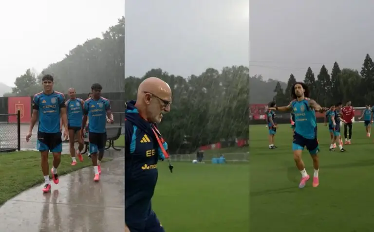 Alerta por tormenta eléctrica y posible tornado obligó a suspender los entrenamientos de la selección de España en EE.UU.
