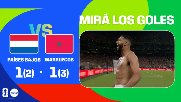 Resumen: Países Bajos 1 (2) - Marruecos 1 (3)